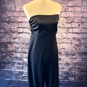 Elegant Black Strapless Jumpsuit